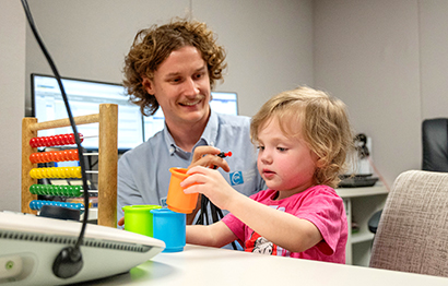 Families welcome back public audiology service at Bendigo Health